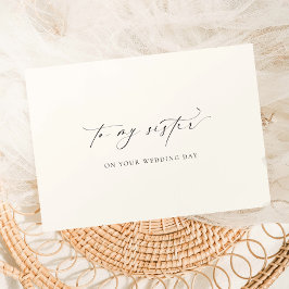 Ellesmere für meine Schwester am Hochzeitstag Karte