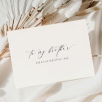 Ellesmere für meinen Bruder an deinem Hochzeitstag