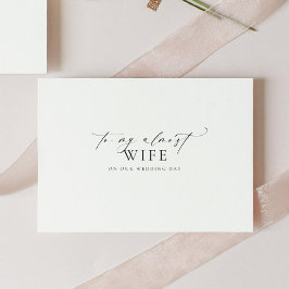 Ellesmere für meinen fast Ehefrau Hochzeitstag Karte