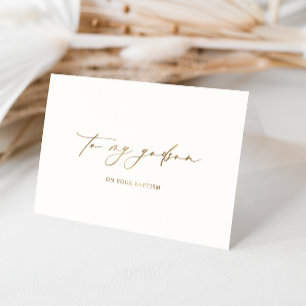 Ellesmere für meinen Godson über deine Taufe Folienkarte