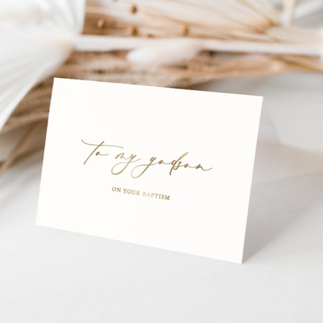 Ellesmere für meinen Godson über deine Taufe Folienkarte (Von Creator hochgeladen)