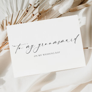 Ellesmere für meinen Groomsmaid-Hochzeitstag Karte