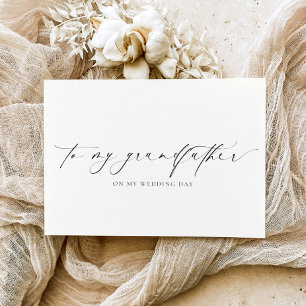 Ellesmere für meinen Großvater Hochzeit Karte