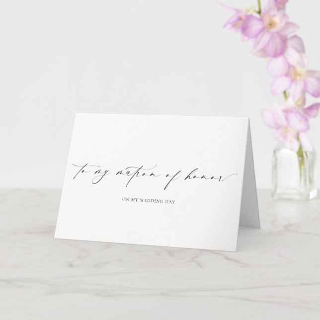 Ellesmere für meinen Tag der Ehrenhochzeit Karte (Orchidee)