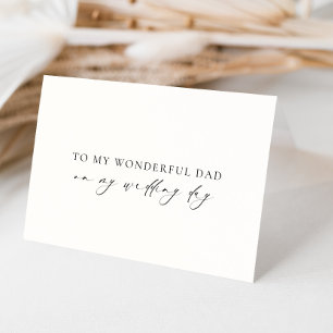 Ellesmere für meinen wunderbaren Vater Hochzeit Ta Karte