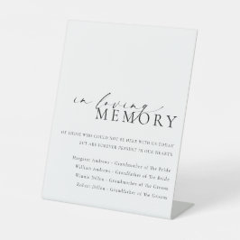 Ellesmere in Love Memory Wedding Sockelschild