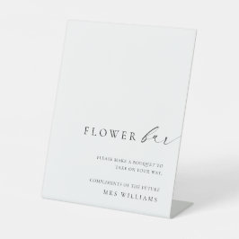 Ellesmere Minimalistisch Bouquet Blume Bar Sockelschild