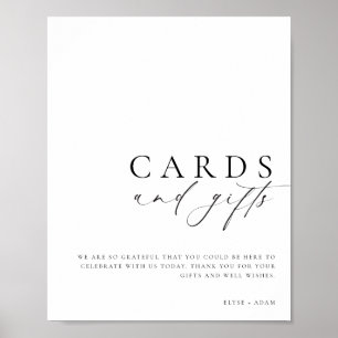 Ellesmere Minimalistisch Cards and Gifts Sign Poster