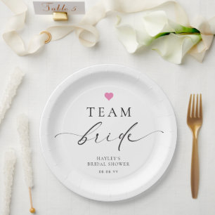 Ellesmere Minimalistisch Team Bride Pappteller