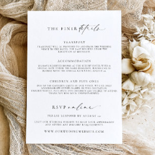 Ellesmere Minimalistisch Wedding Einladung