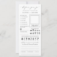 Ellesmere Minimalistisch Wedding Guest Book Card