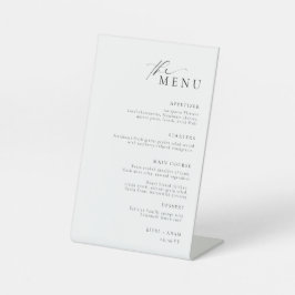 Ellesmere Minimalistisch Wedding Menu Sockelschild