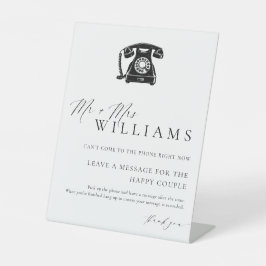 Ellesmere Modern Minimal Audio Guestbook Sockelschild