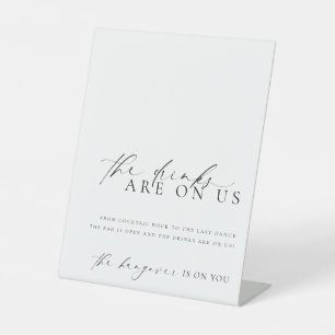 Ellesmere Modern Minimal Open Bar Menu Sockelschild