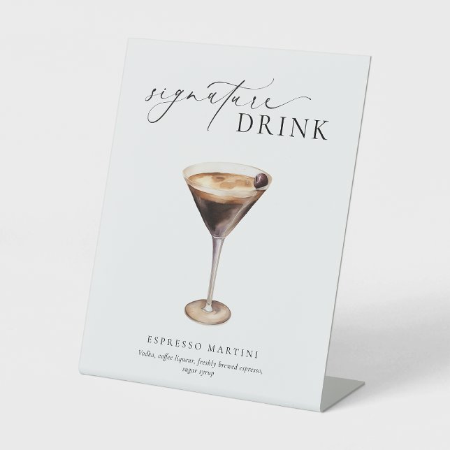 Ellesmere Moderne Minimal Signature Drinks Zeichen Sockelschild (Von Creator hochgeladen)