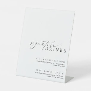 Ellesmere Moderne Minimale Signature Drinks Sockelschild