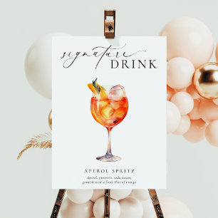 Ellesmere Modernes Minimal Signature Drink Zeichen Poster