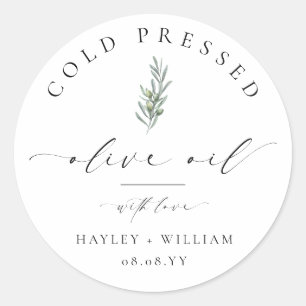 Ellesmere Olivenöl Runder Aufkleber