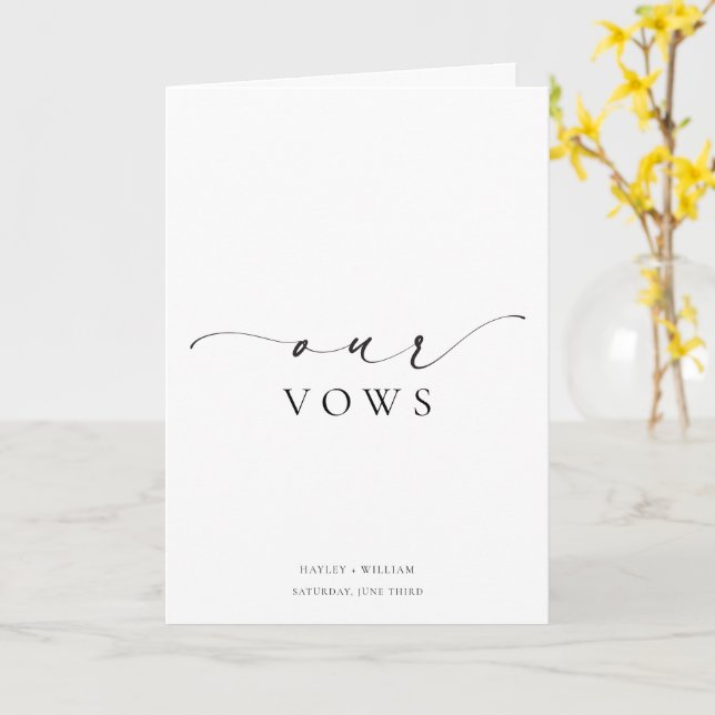 Ellesmere Our Vows Wedding Card Karte (Gelbe Blume)