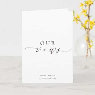Ellesmere Our Vows Wedding Card Karte