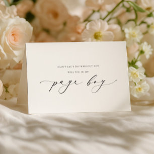 Ellesmere Page Boy Vorschlag Klappkarte Karte