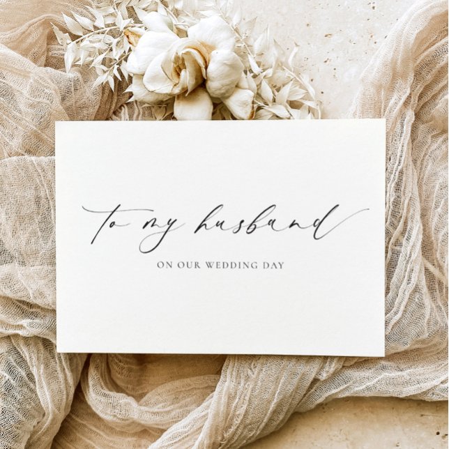 Ellesmere to My Husband Wedding Day Karte (Von Creator hochgeladen)