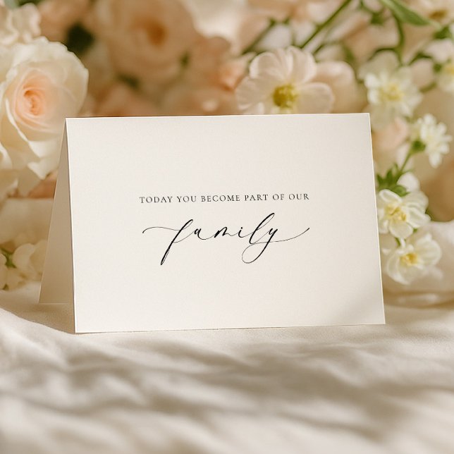 Ellesmere Today You Become Family Wedding Day Karte (Von Creator hochgeladen)