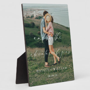 Ellesmere und so beginnt das Abenteuer Hochzeit Fotoplatte