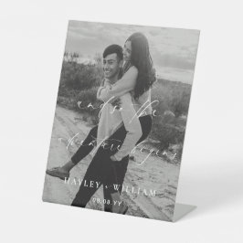 Ellesmere und so beginnt das Abenteuer Hochzeit Sockelschild