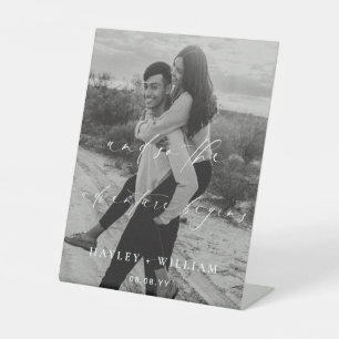 Ellesmere und so beginnt das Abenteuer Hochzeit Sockelschild