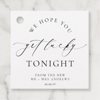 Ellesmere We Hope You Get Lucky Lotto Wedding Geschenkanhänger
