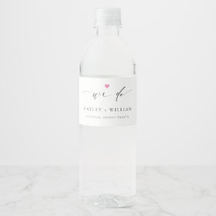 Ellesmere Wedding We Do Water Bottle Label Wasserflaschenetikett