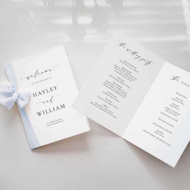 Ellesmere Wedding Zeremony Program Programm (Von Creator hochgeladen)