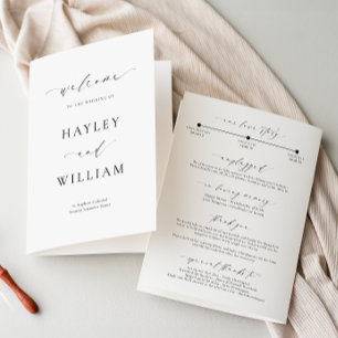 Ellesmere Wedding Zeremony Program Programm