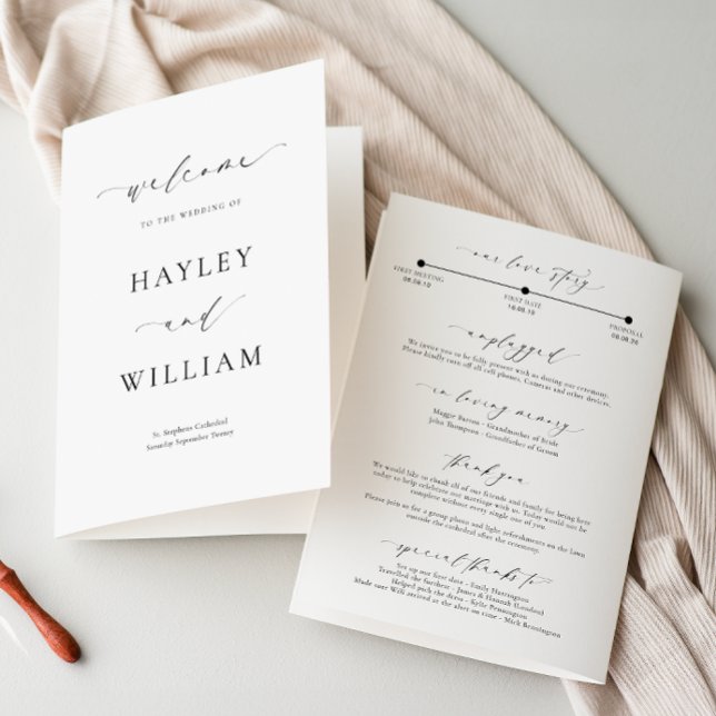 Ellesmere Wedding Zeremony Program Programm (Von Creator hochgeladen)