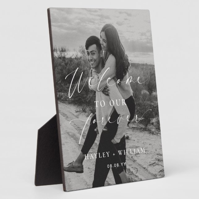 Ellesmere Willkommen bei unserem ewigen Hochzeitse Fotoplatte (Seite)