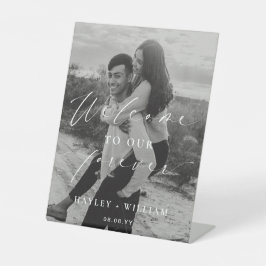 Ellesmere Willkommen bei unserem ewigen Hochzeitse Sockelschild