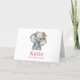 Ellie Birth Card Karte