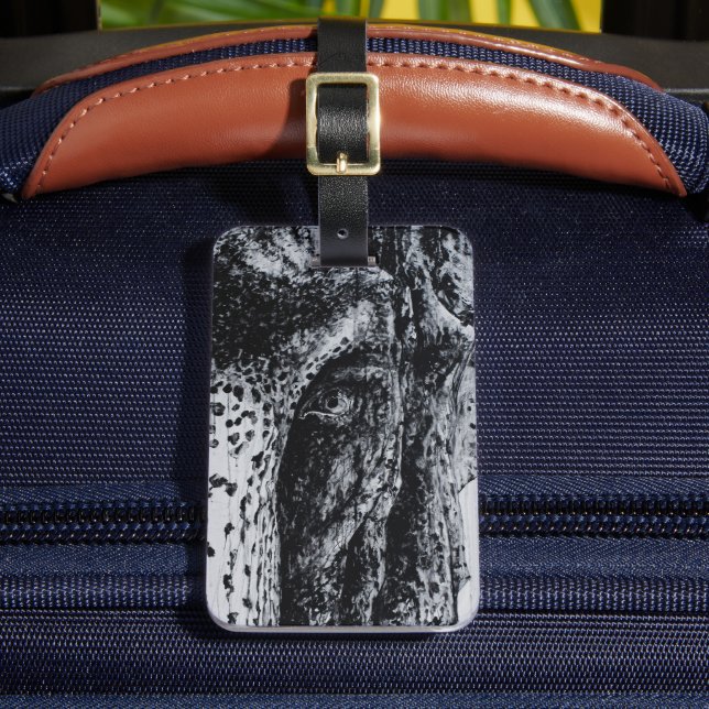 Ellie Elephant Asian Wildlife Jungle Tierart Gepäckanhänger (Vorderseite Insitu 2)