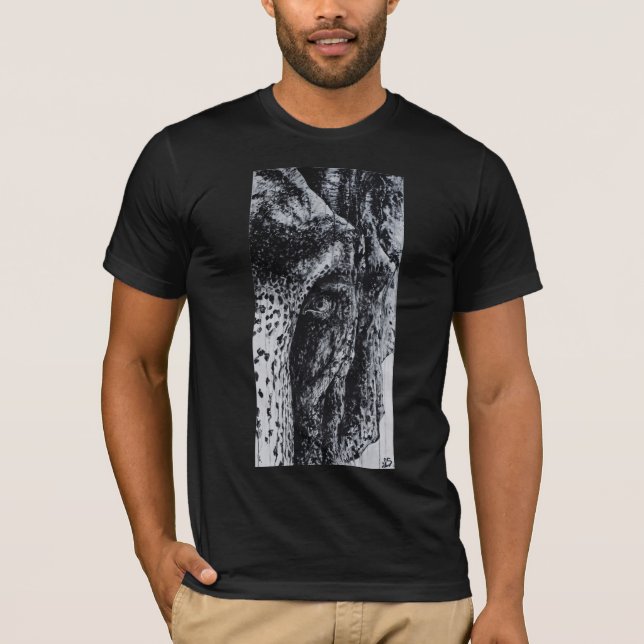 Ellie Elephant Asian Wildlife Jungle Tierart T-Shirt (Vorderseite)