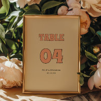 ELLIE Minimalistisch Retro Typografy Wedding