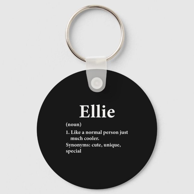 Ellie Name Bedeutung  Schlüsselanhänger (Vorderseite)