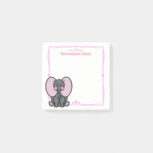 Ellie Phant Pink Post-it Klebezettel
