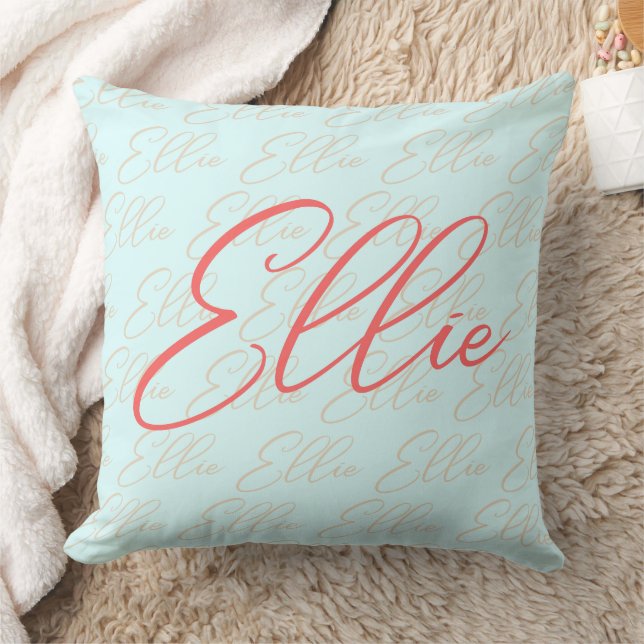 Ellie Repetiernamenmuster Kissen (Decke)