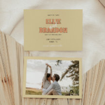 ELLIE Retro Bold Lettering Wedding Foto