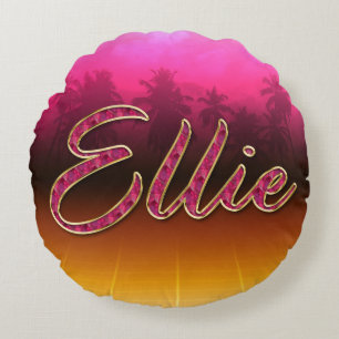 Ellie Vorname Name golden pink Kissen