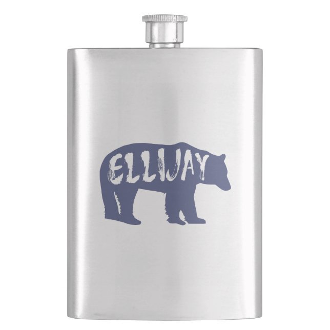 Ellijay Georgia Bear Flachmann (Vorderseite)