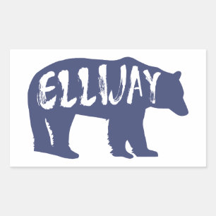 Ellijay Georgia Bear Rechteckiger Aufkleber