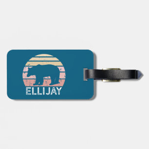 Ellijay Georgia Retro Bär Gepäckanhänger