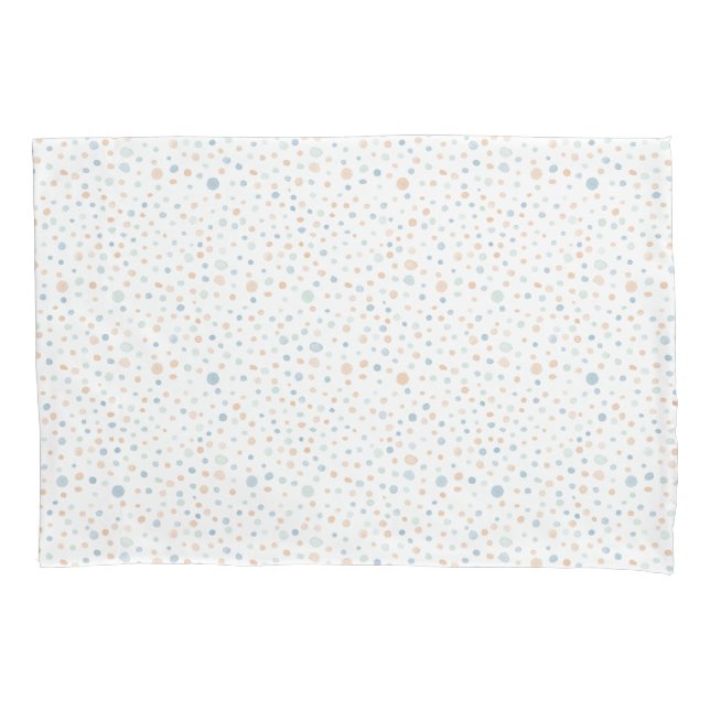 Elliot Confetti Watercolor Dots Pillowcase Kissenbezug (Vorderseite)